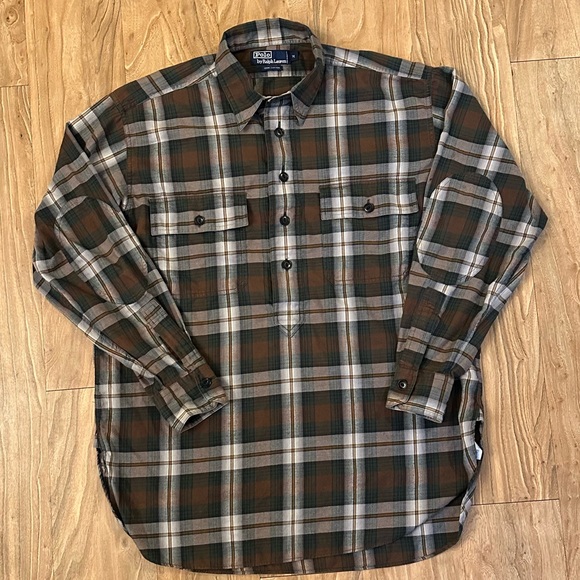 ***POLO RALPH LAUREN** vintage popover shirt SIZE MEDIUM - Picture 3 of 6